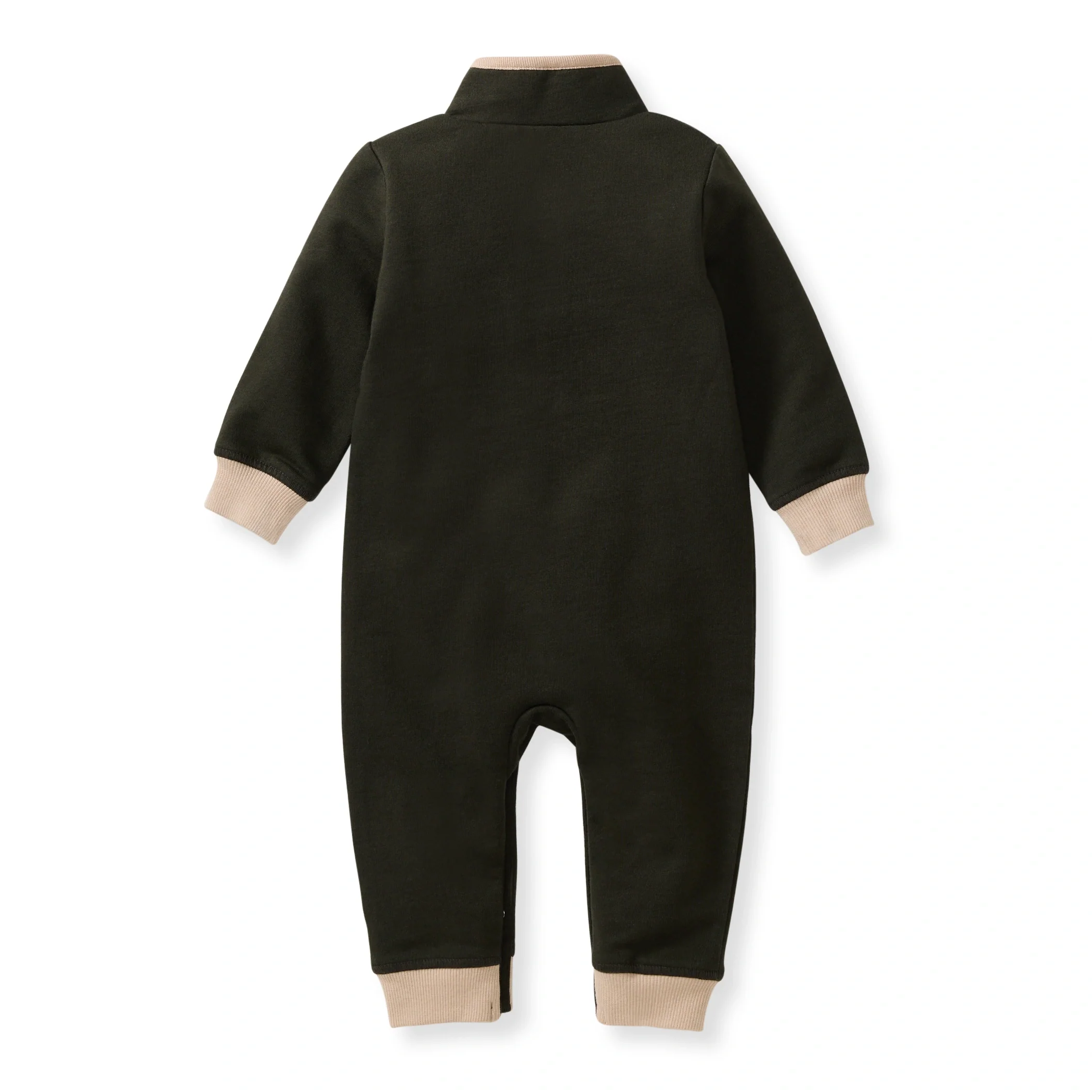 Quarter Zip Baby Boy Jumpsuit - Image 3