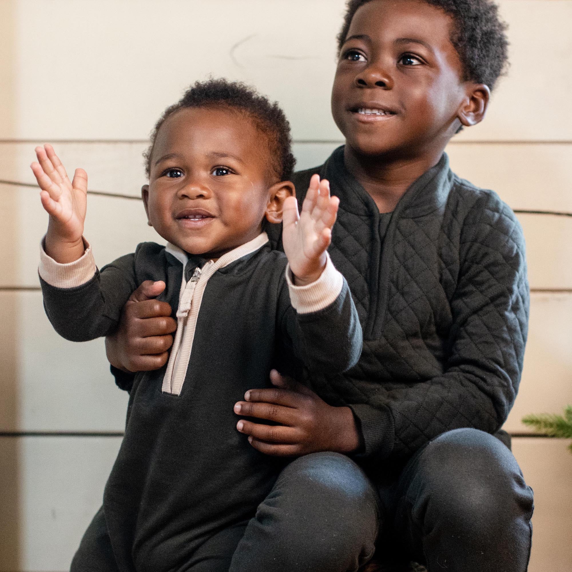 Quarter Zip Baby Boy Jumpsuit - Image 5