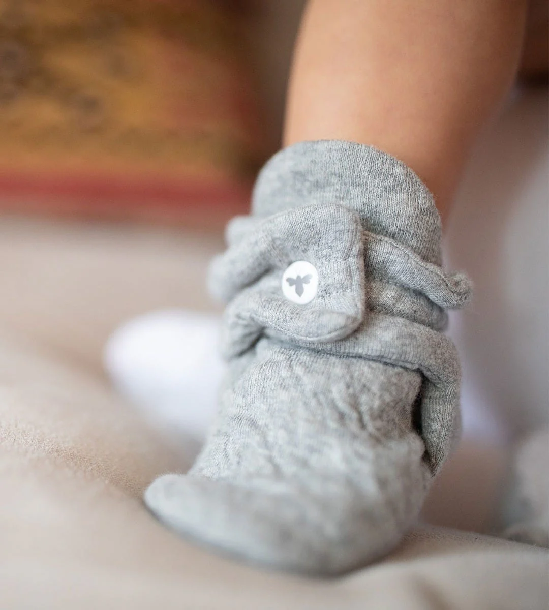 Quilted Bee Organic Cotton Baby Booties - Image 5