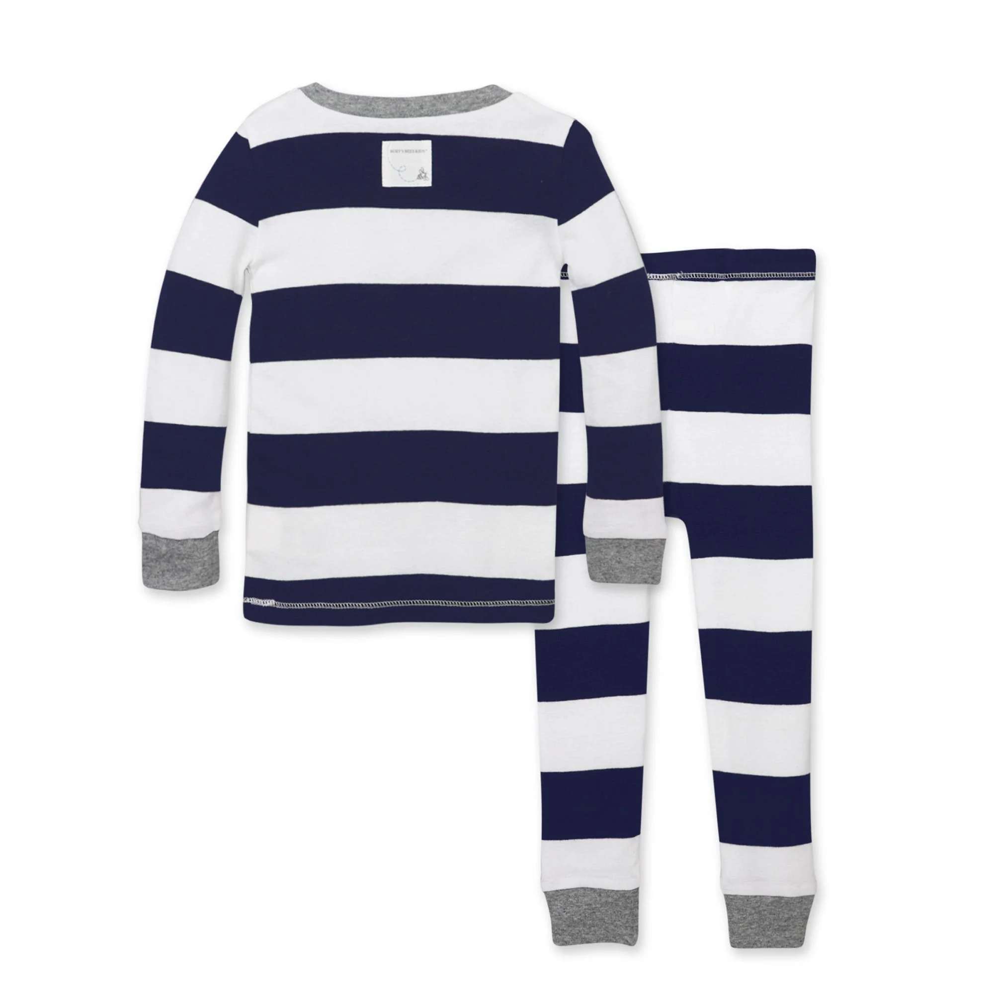 Rugby Stripe Organic Cotton Snug Fit Pajamas - Image 3