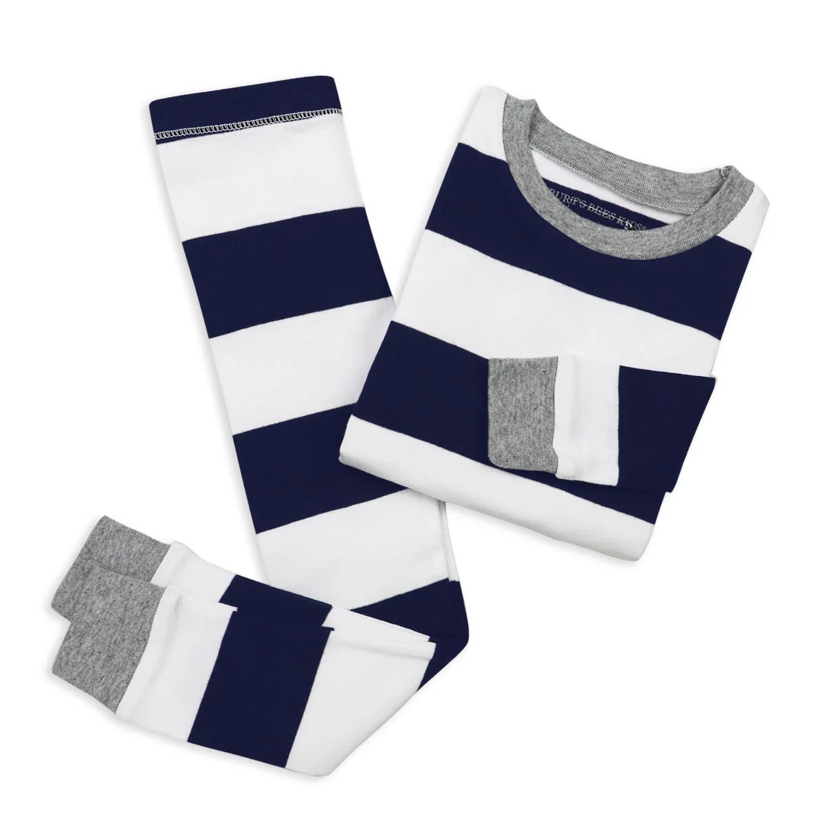 Rugby Stripe Organic Cotton Snug Fit Pajamas - Image 4