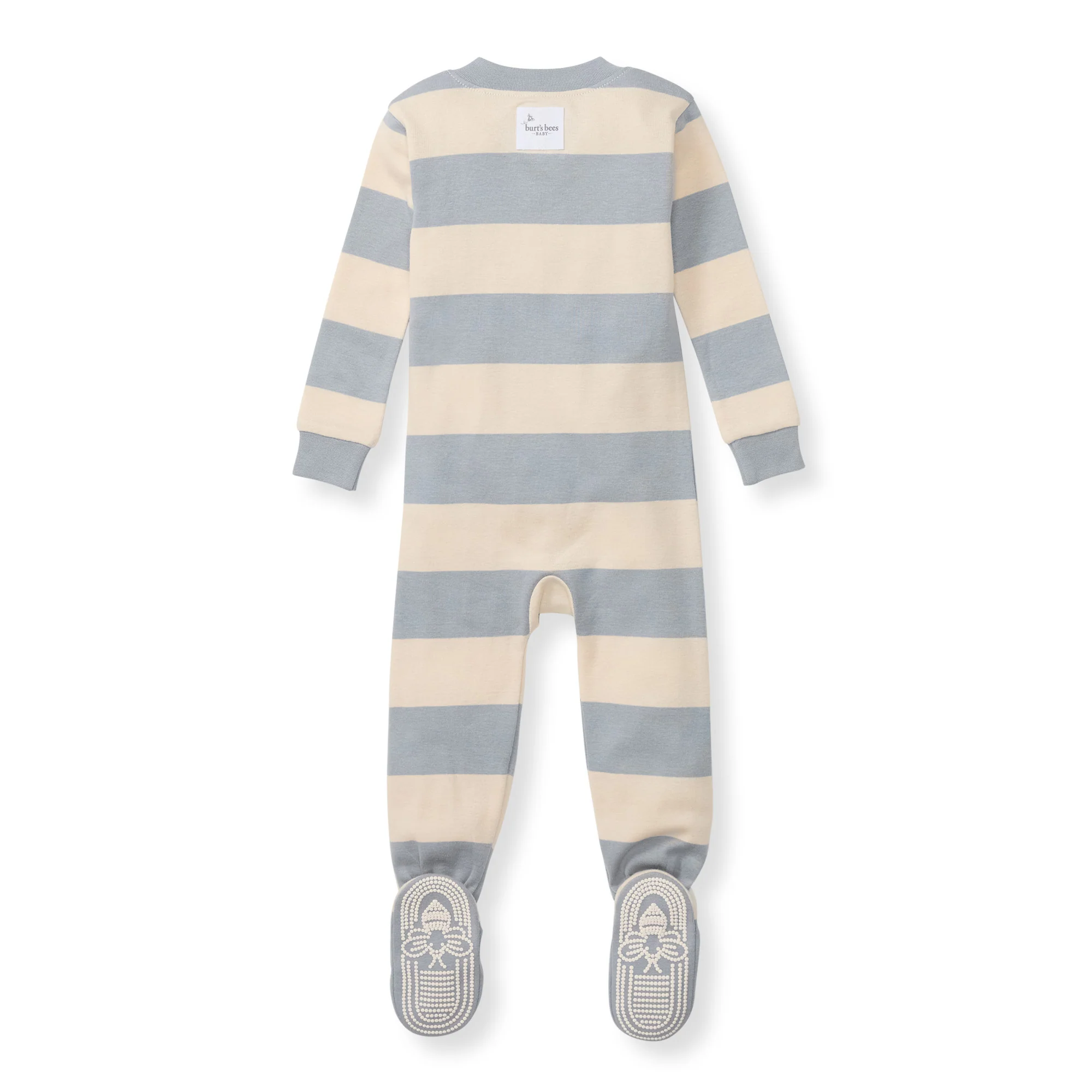 Rugby Stripe Organic Cotton Sleeper - Quarry - Image 3