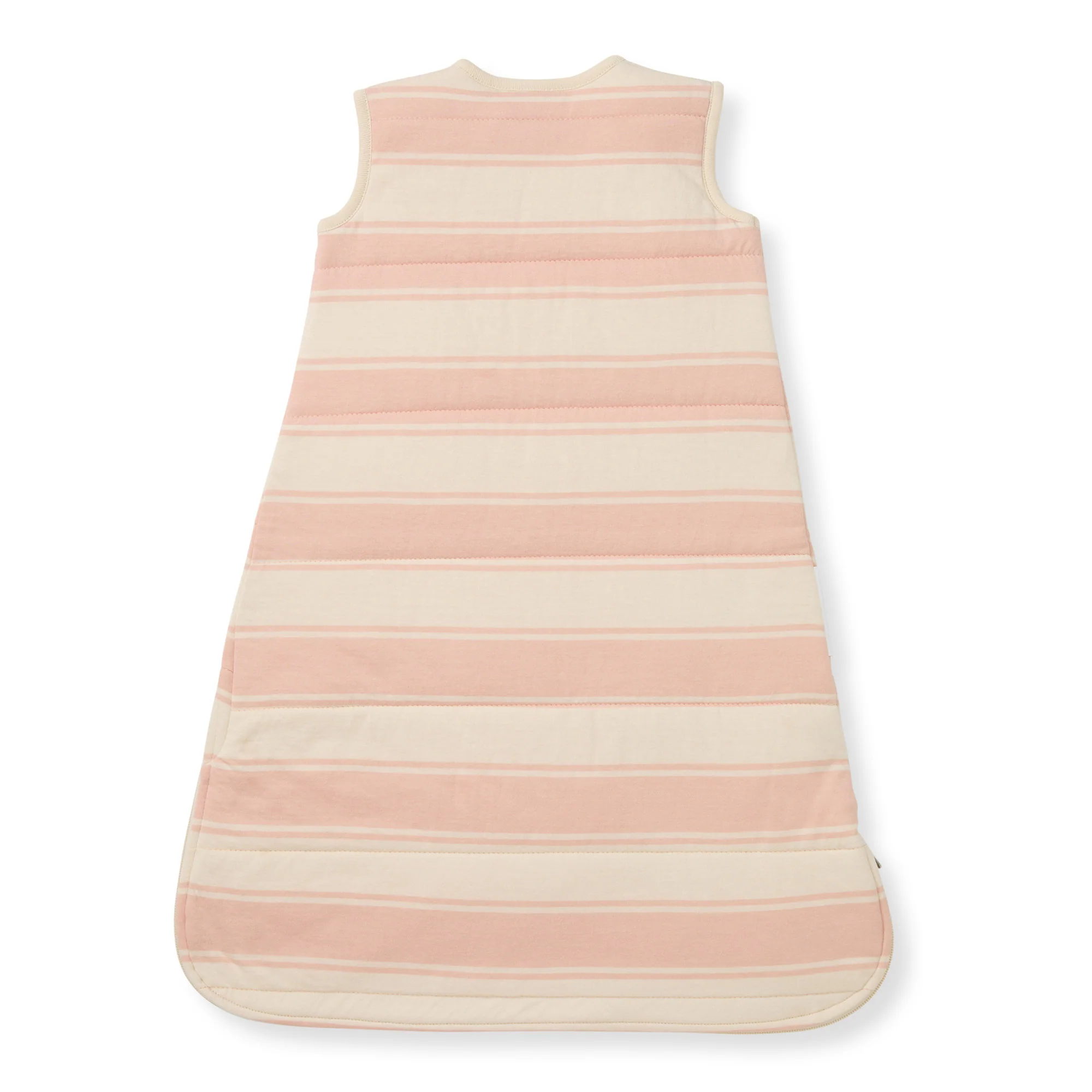 Rugby Stripe Organic Warmer Beekeeper™ Wearable Baby Blanket - Pink Sand - Image 3
