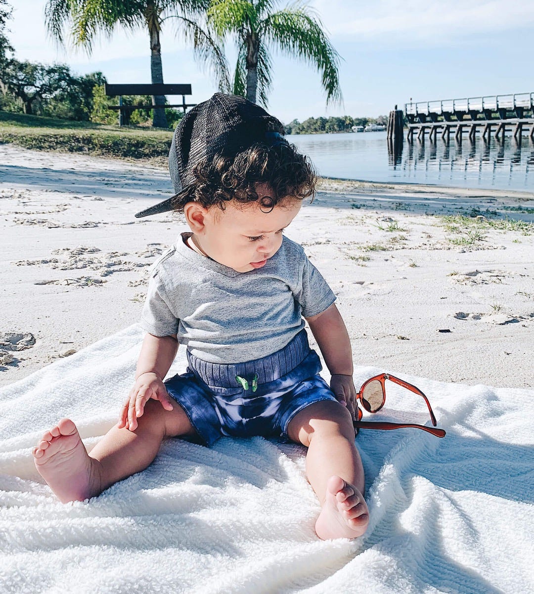 Short Sleeve Signature Organic Baby V Neck Tee - Image 2