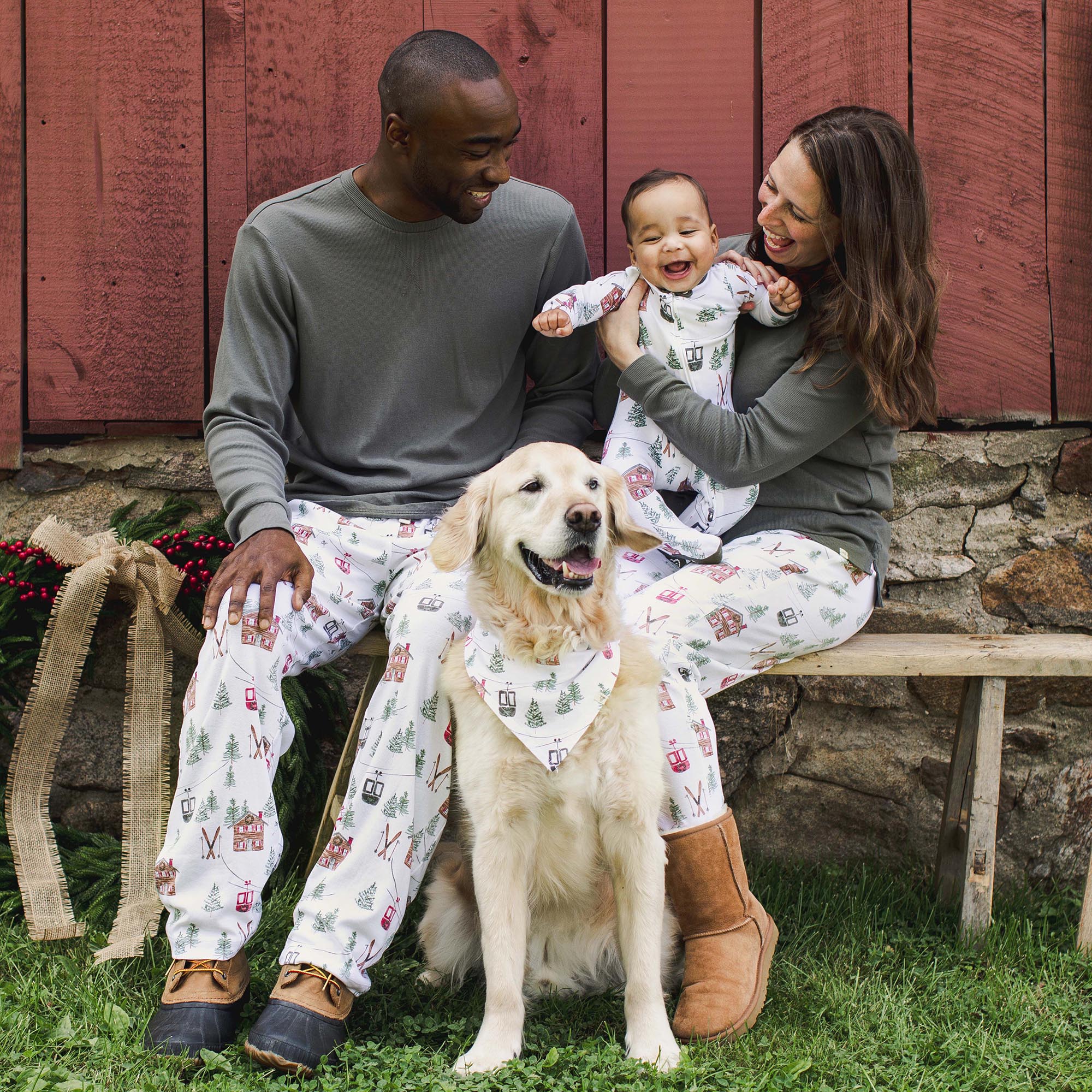 Ski The Alps Matching Family Pajamas - Image 2