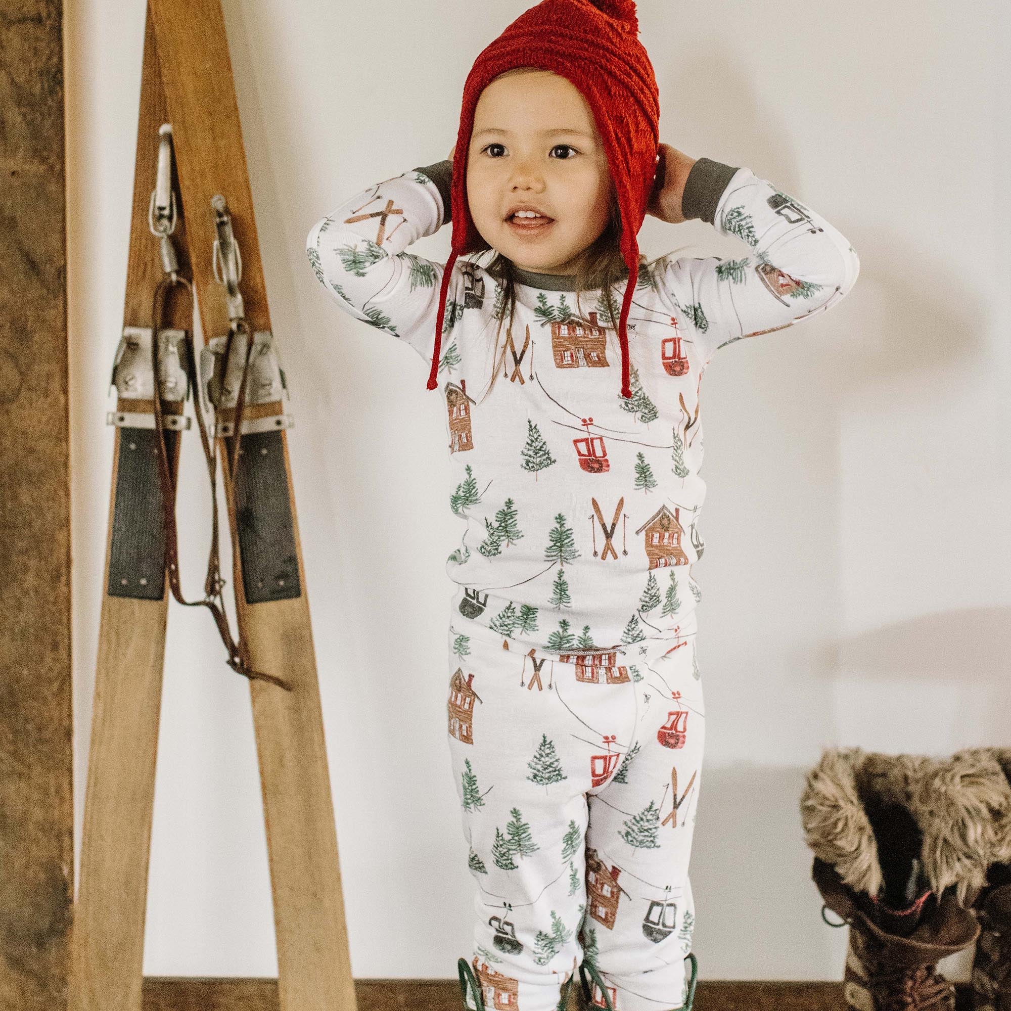 Ski The Alps Matching Family Pajamas - Image 6