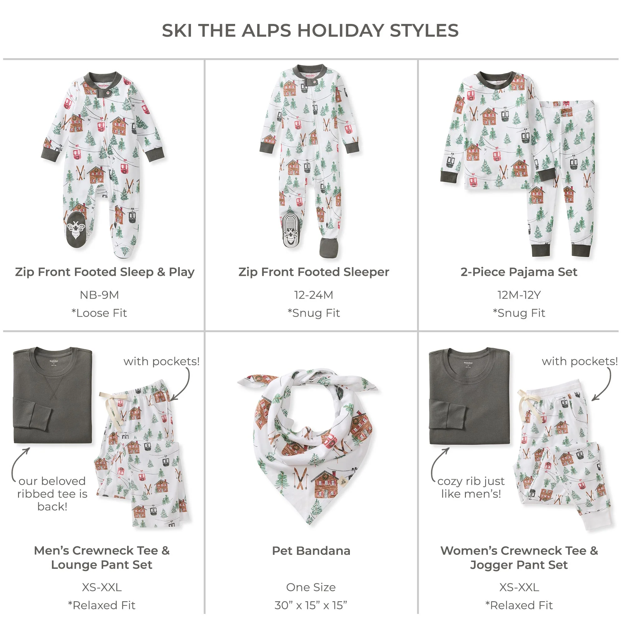 Ski The Alps Matching Family Pajamas - Image 9
