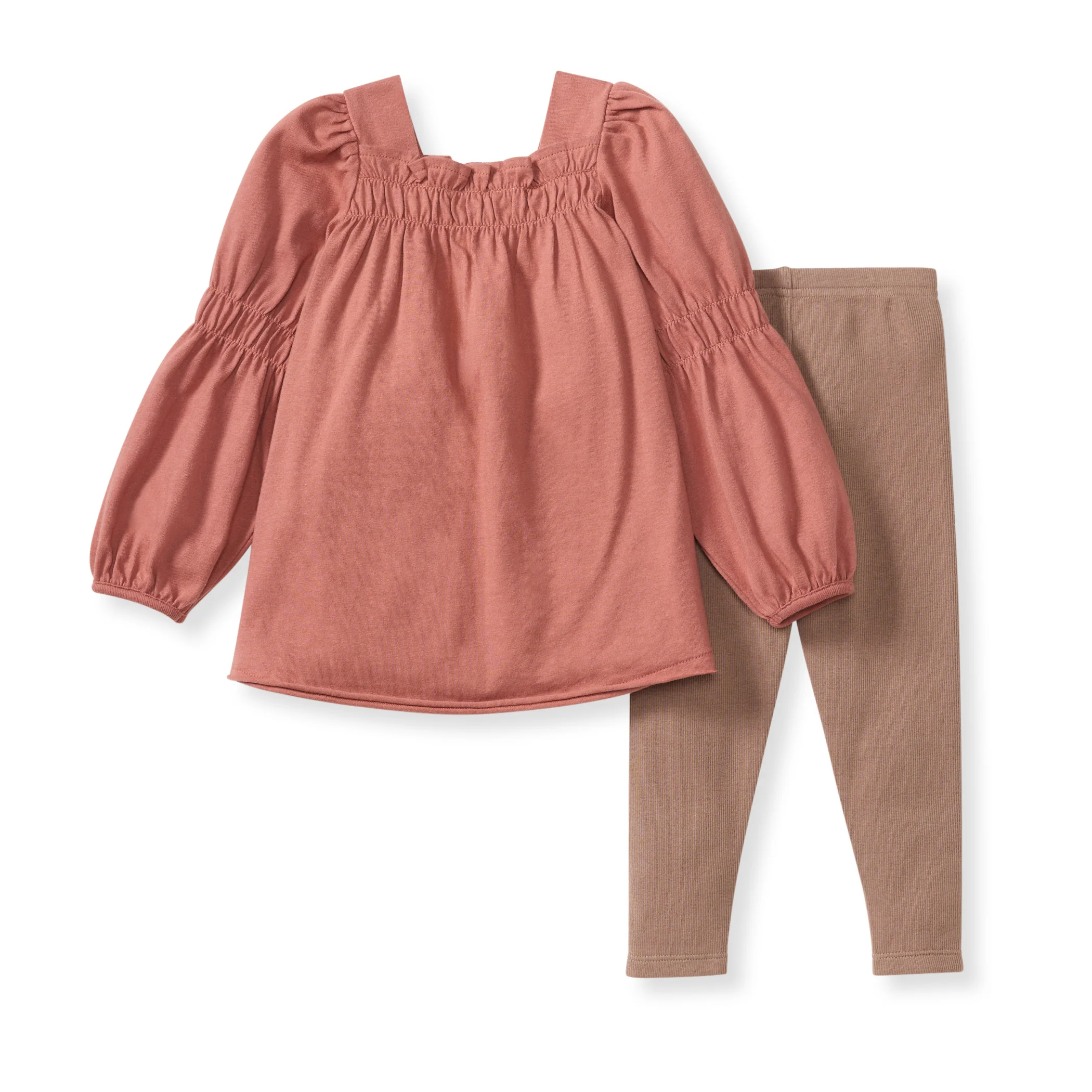 Smocked Organic Tunic & Pants Set - Image 3