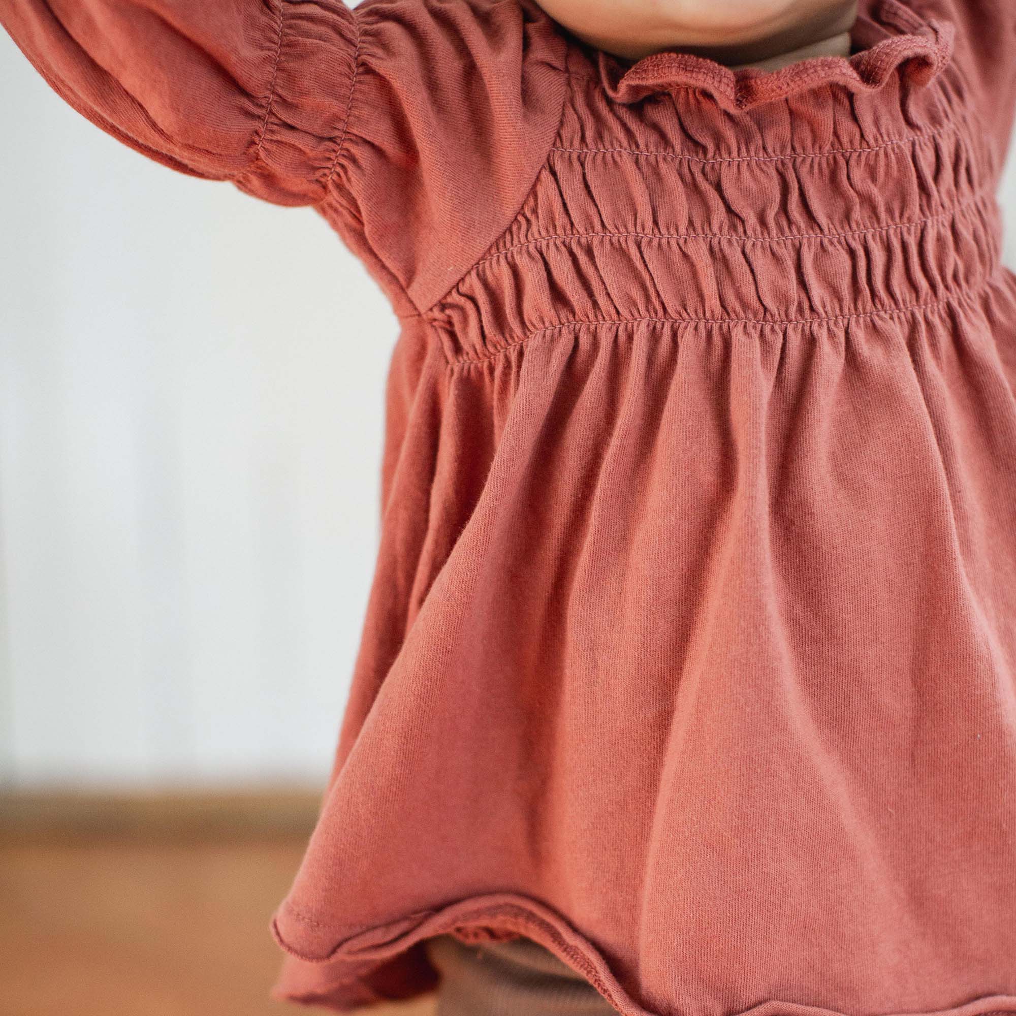 Smocked Organic Tunic & Pants Set - Image 5