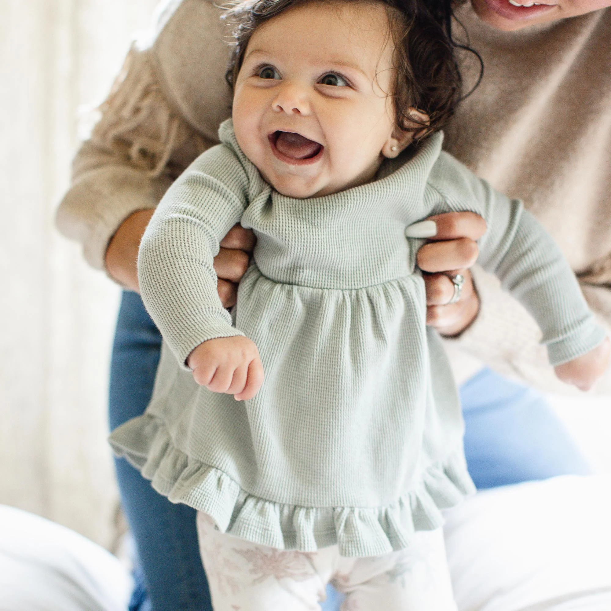 Snowflake Flurries Organic Tunic & Pants Set - Image 2