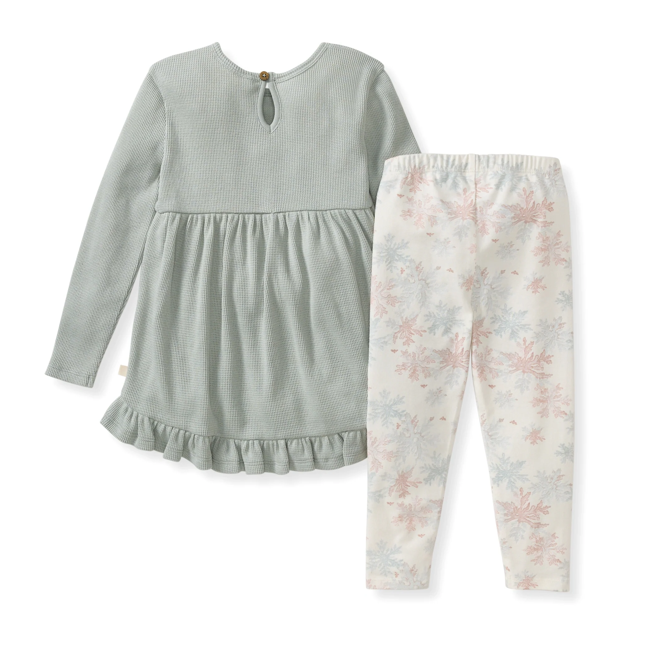 Snowflake Flurries Organic Tunic & Pants Set - Image 4