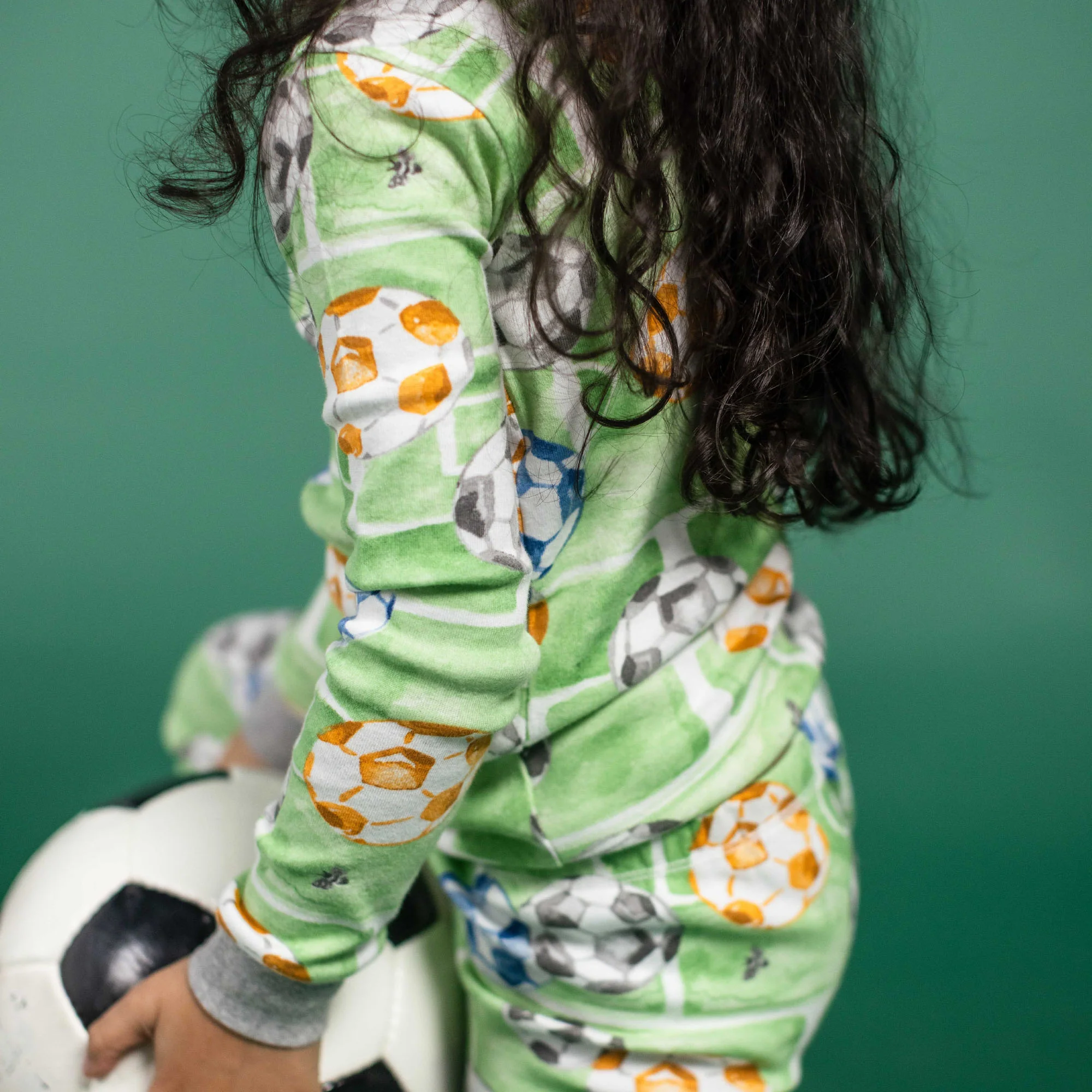 Soccer Field Organic Cotton Two-Piece Pajamas - Image 2
