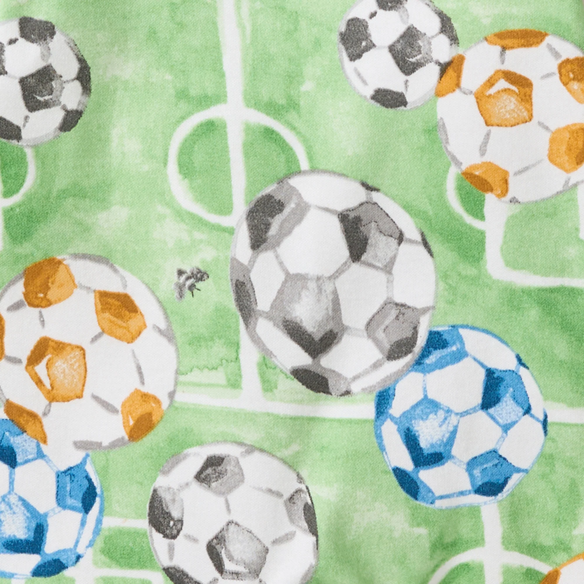 Soccer Field Organic Cotton Sleeper - Image 2