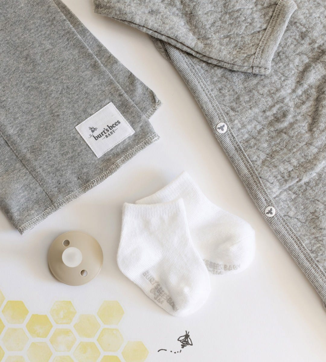 Solid Organic Cotton Baby Crew Socks 6 Pack - Image 4
