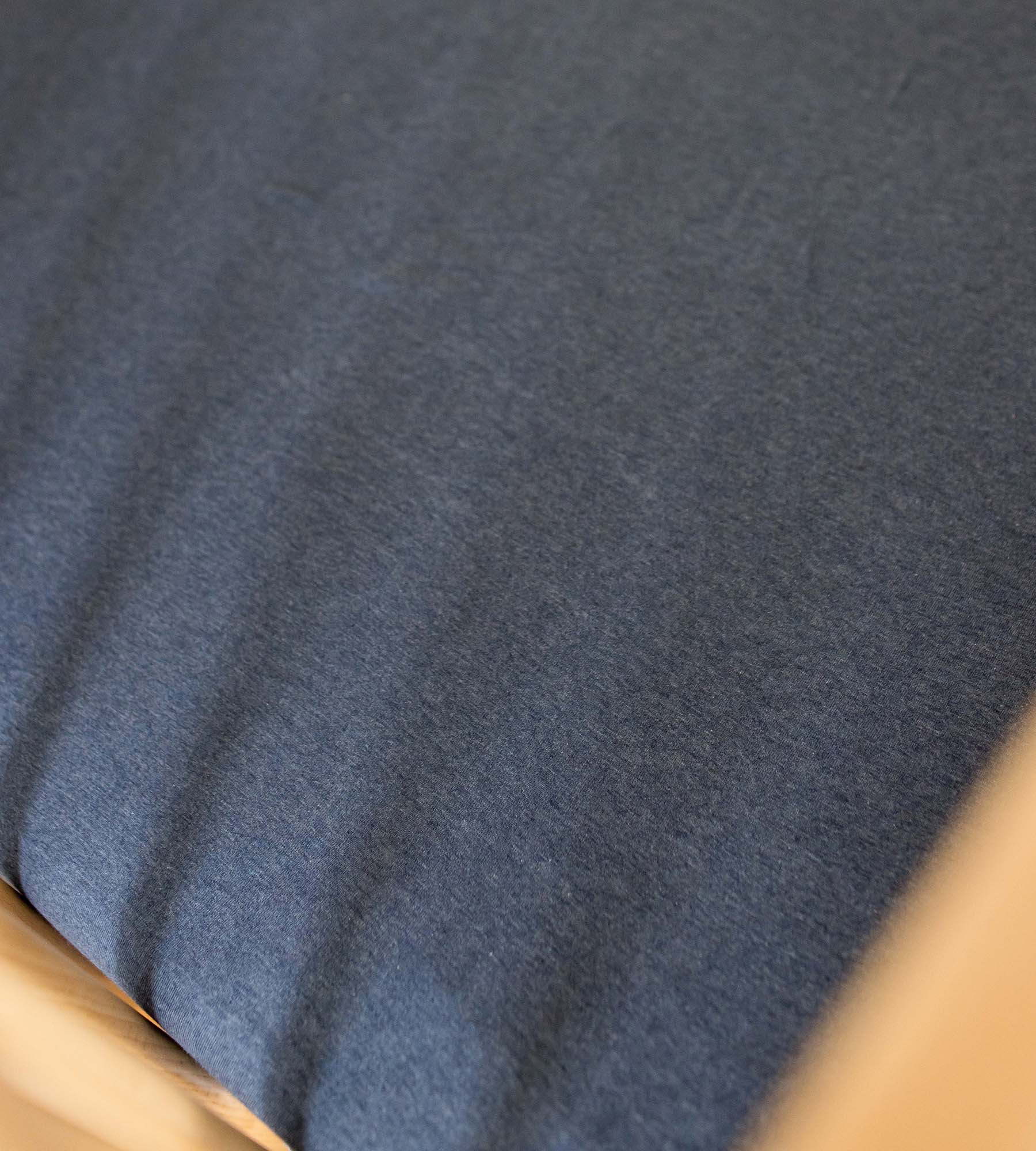 Solid Organic Cotton BEESNUG® Fitted Crib Sheet - Nightfall - Image 3