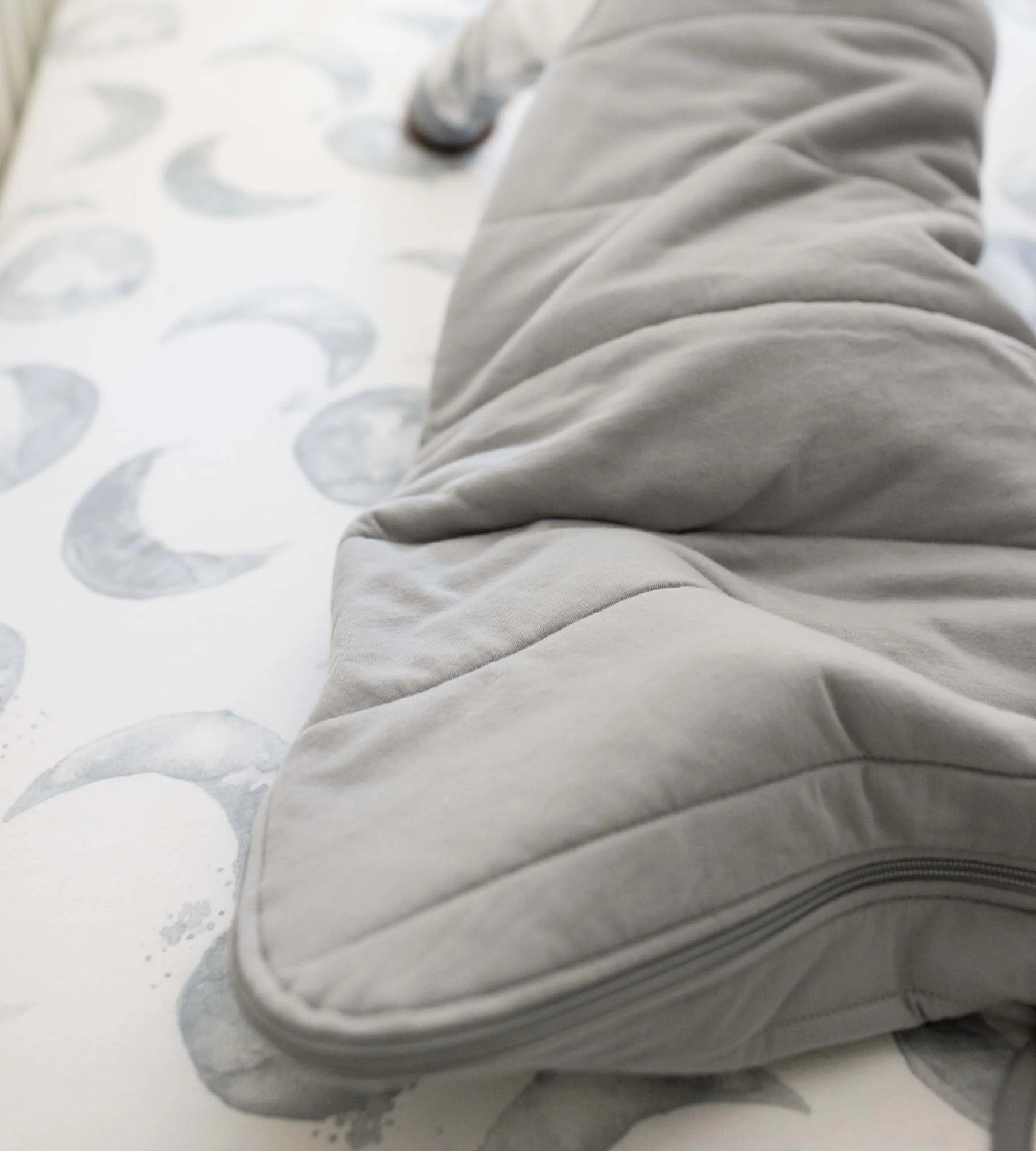 Solid Organic Warmer Beekeeper™ Wearable Baby Blanket - Quarry - Image 6