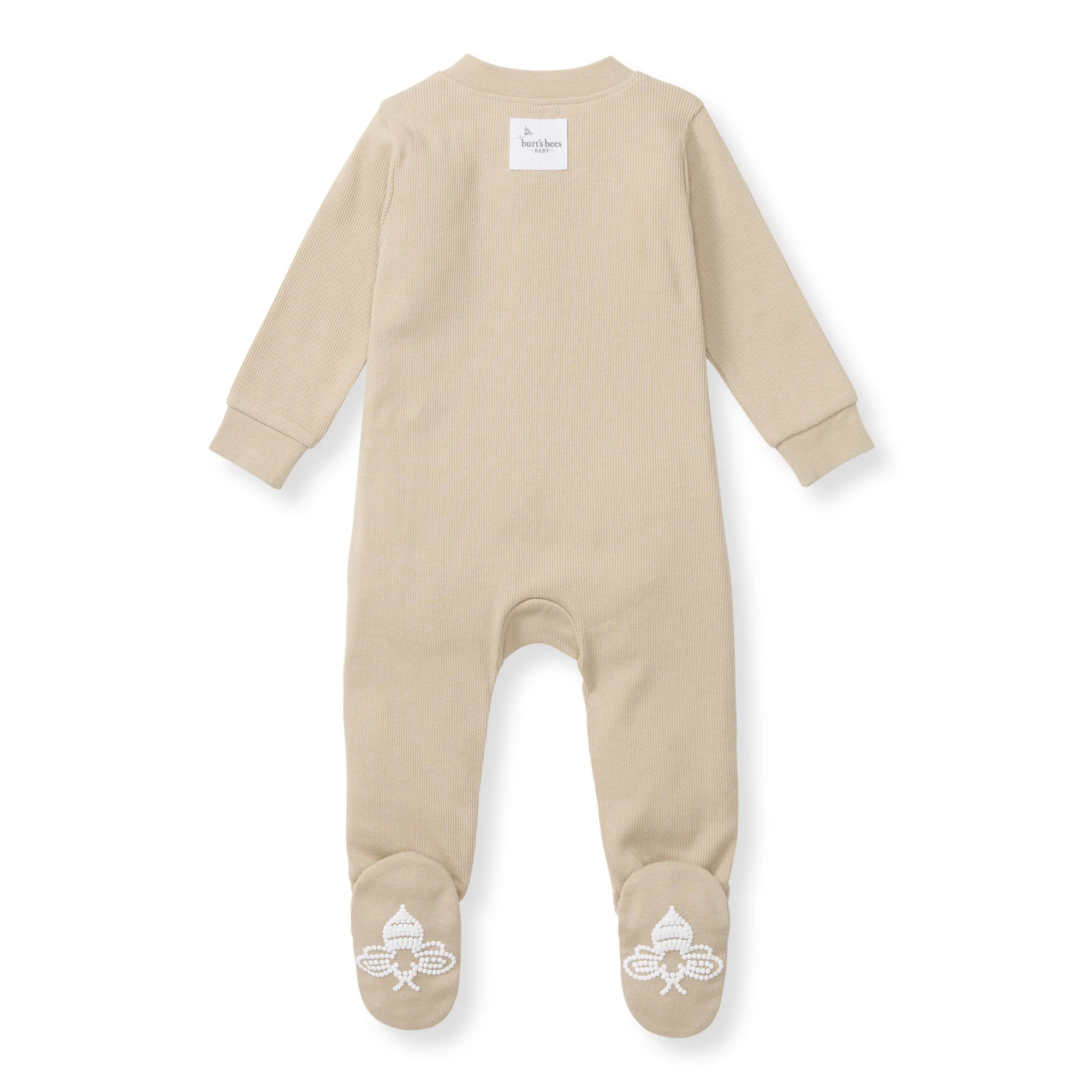 Solid Rib Organic Cotton Sleep & Play - Hummus - Image 3