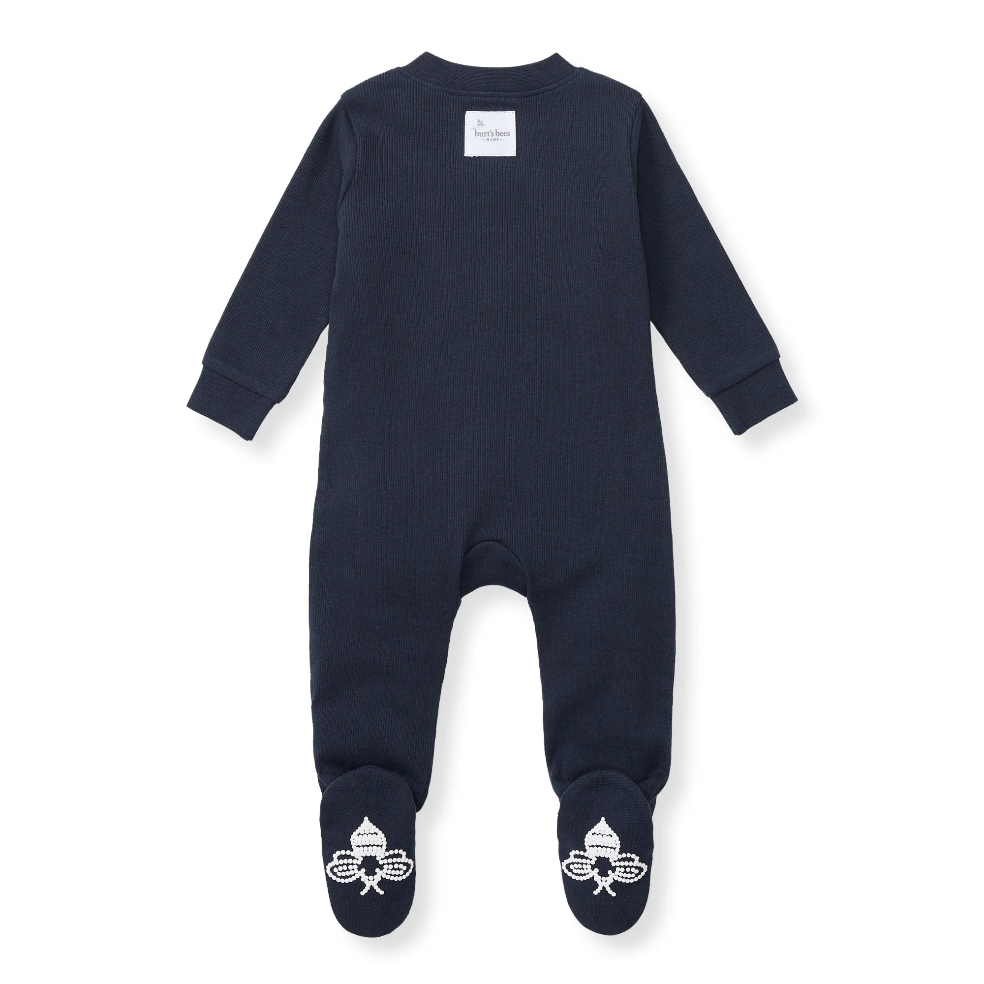 Solid Rib Organic Cotton Sleep & Play - Midnight - Image 3