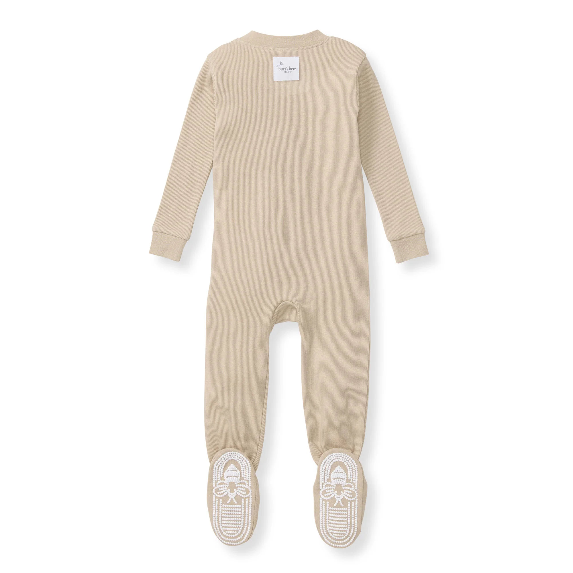Solid Rib Organic Cotton Sleeper - Hummus - Image 3