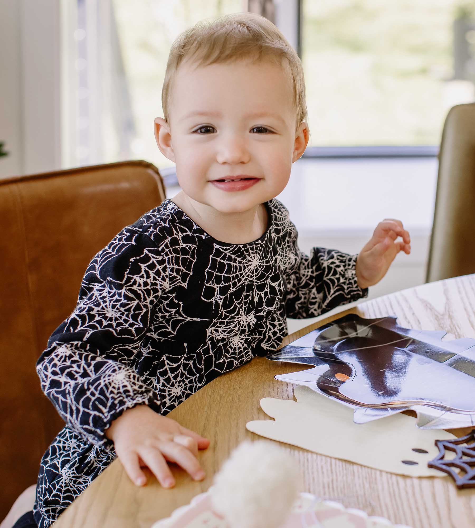 Spiderwebs Organic Girl Shirt and Pants Set - Image 4