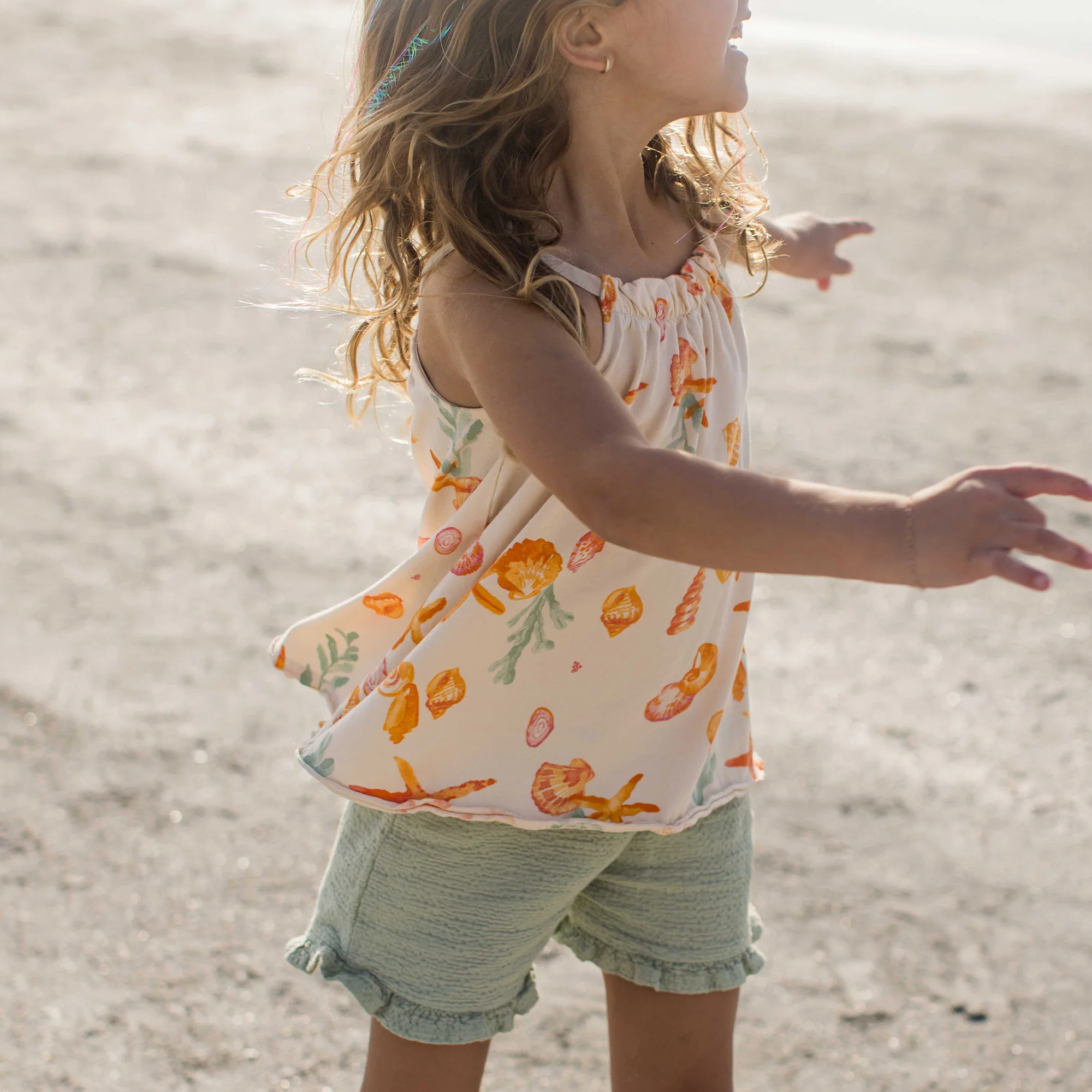 Starfish & Shells Girl Tank & Shorts Set - Image 2