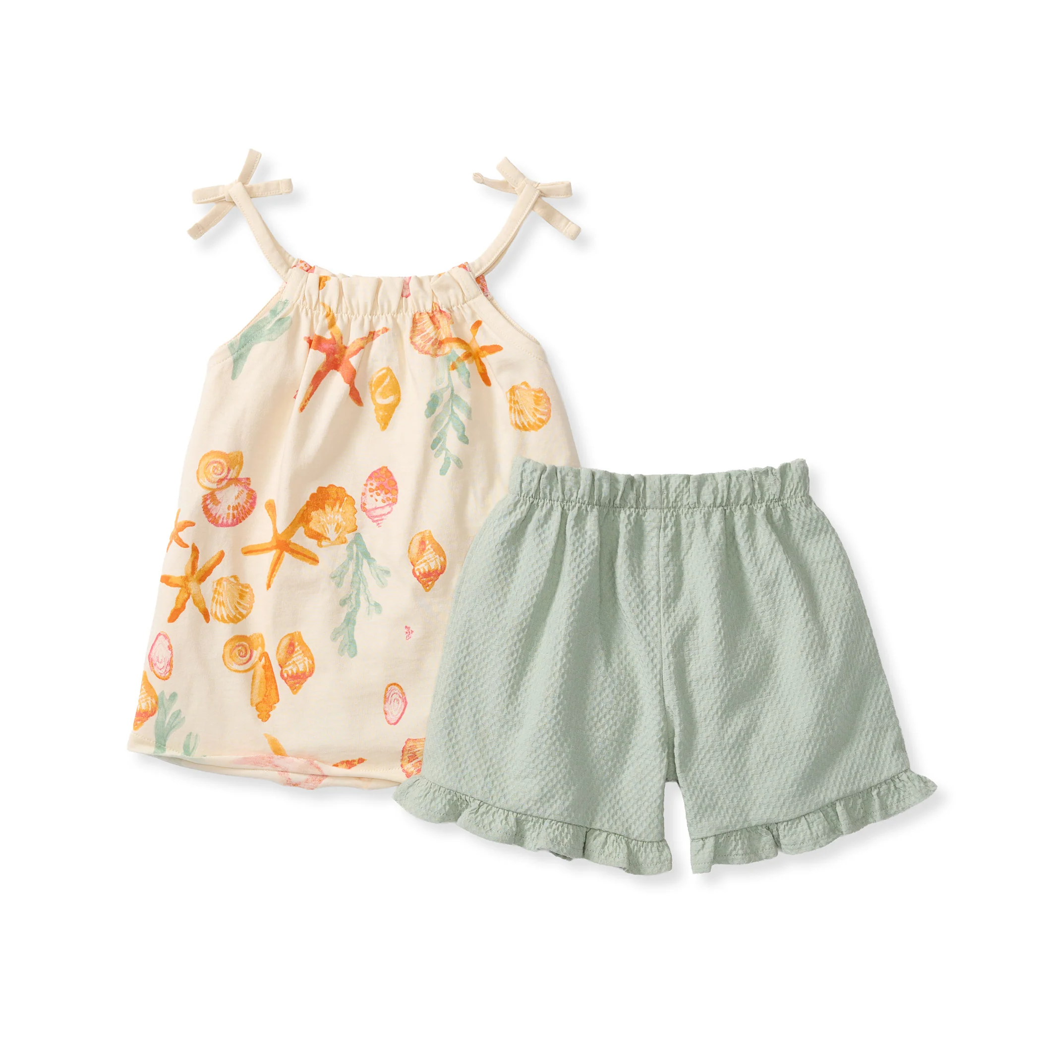 Starfish & Shells Girl Tank & Shorts Set - Image 4