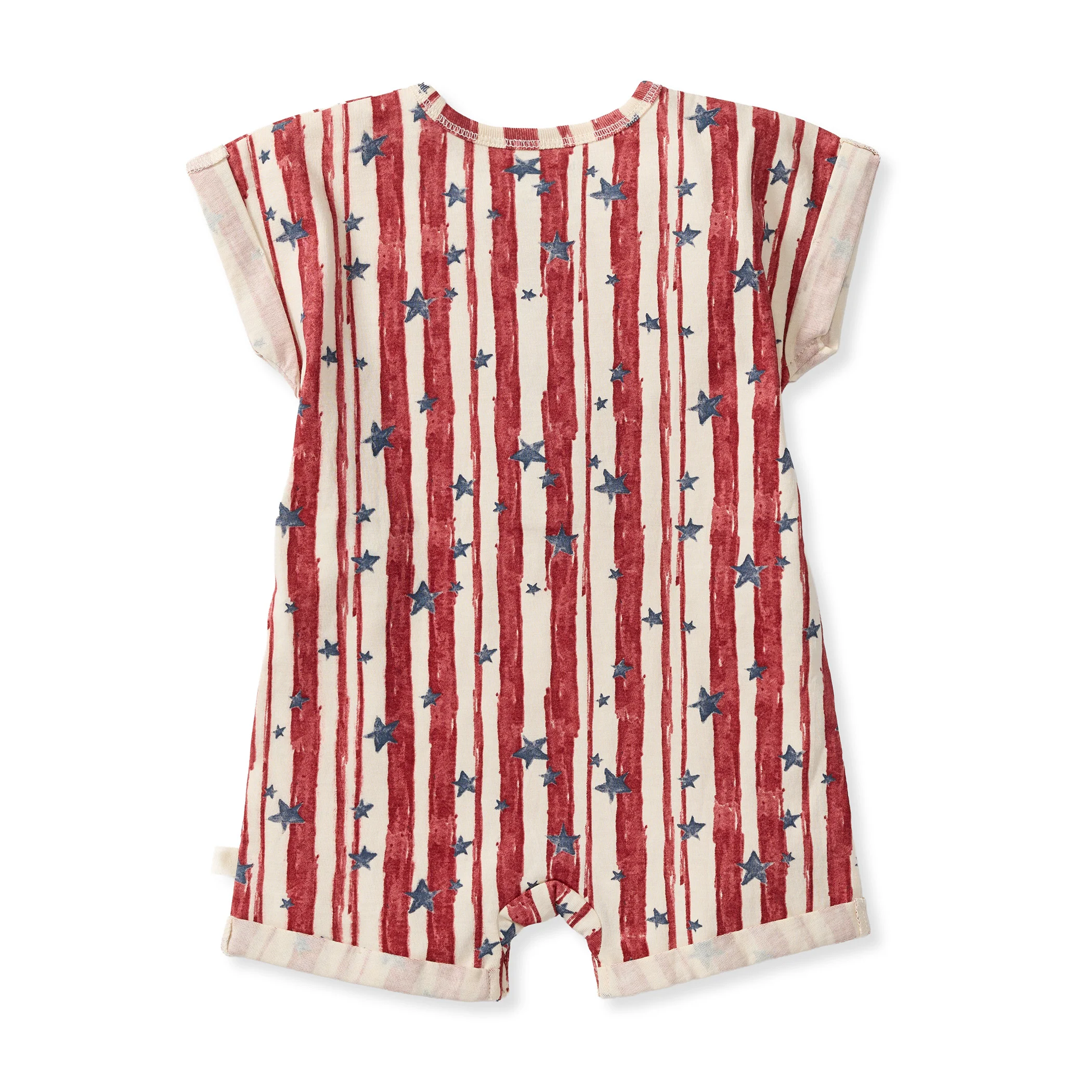 Stars & Stripes Baby Boy Romper - Image 3