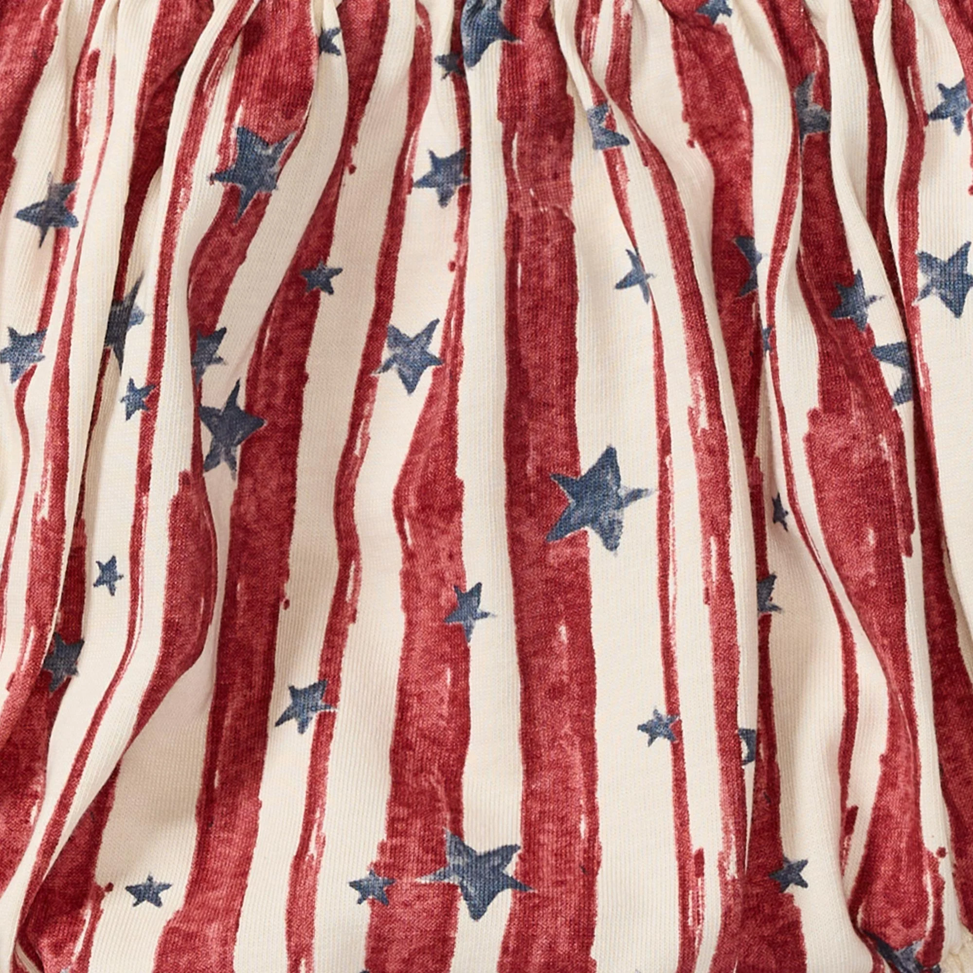 Stars & Stripes Baby Girl Bubble Romper - Image 4