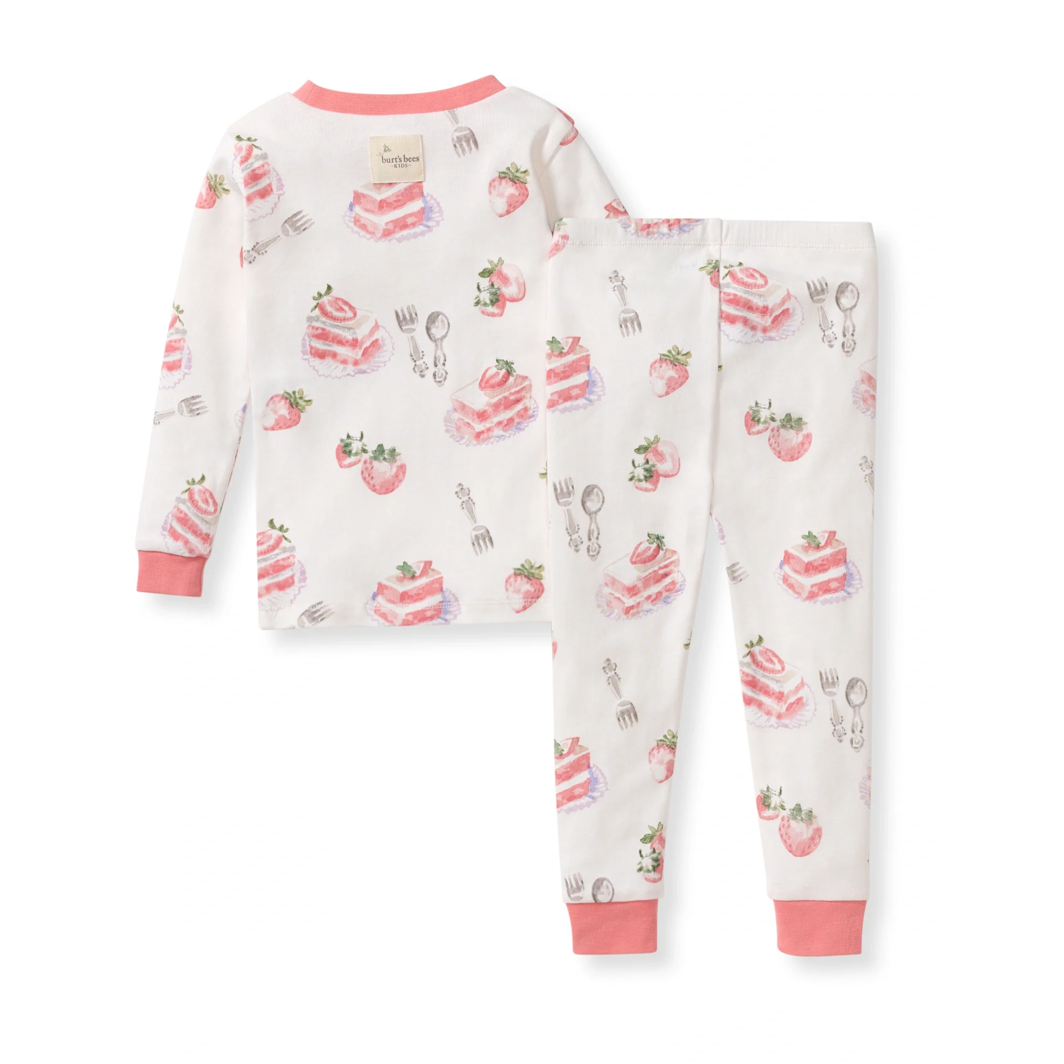 Strawberry Cakes Organic Cotton Two-Piece Pajamas - Image 3