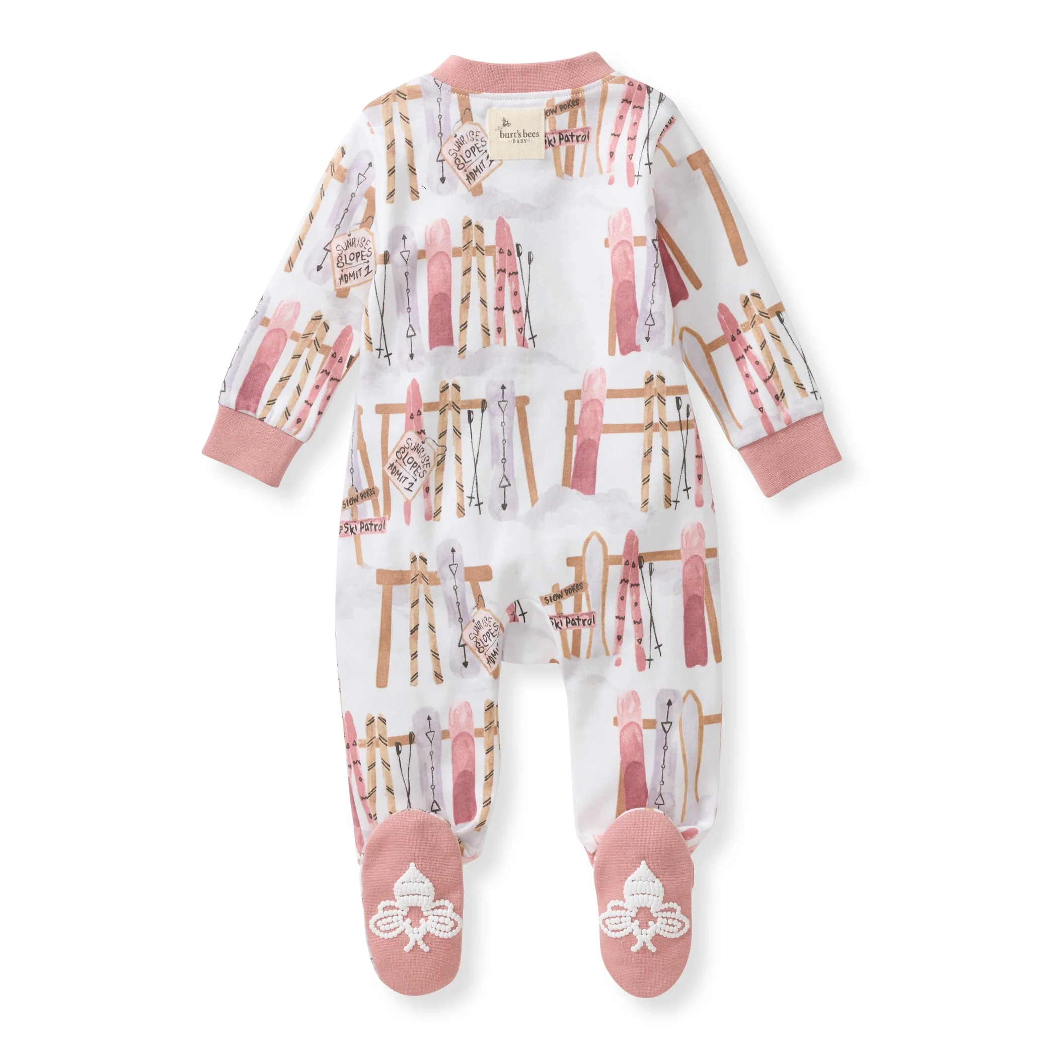 Sunrise Slopes Organic Cotton Sleep & Play - Organic Rose - Image 3
