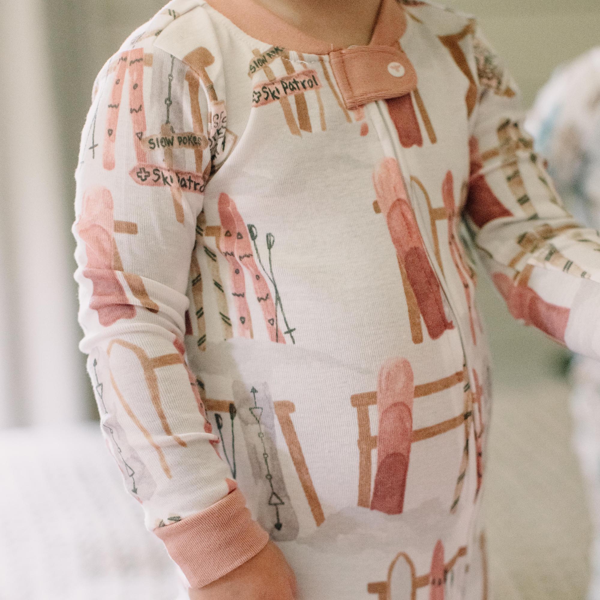 Sunrise Slopes Organic Cotton Sleeper - Organic Rose - Image 2