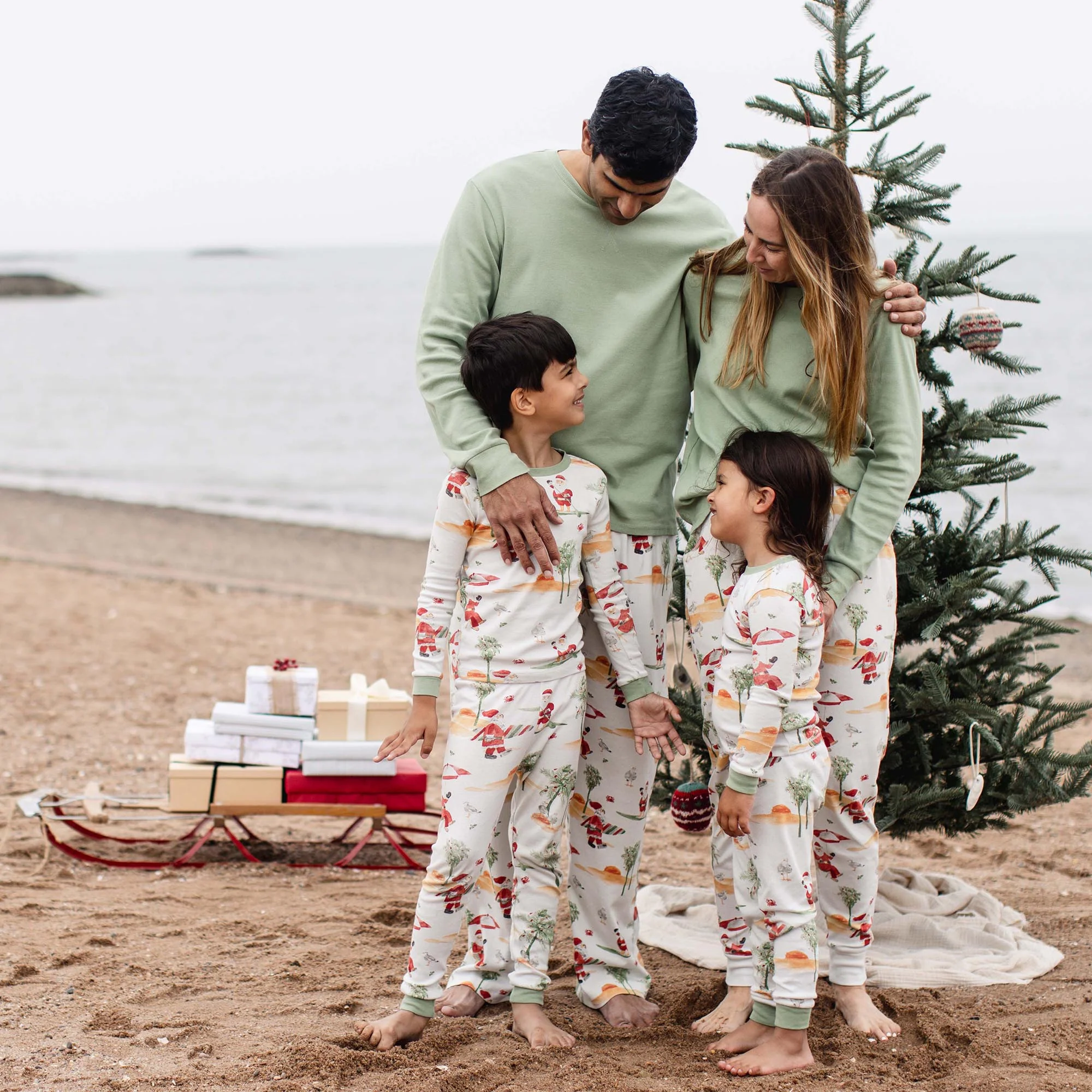 Surfin Santa Matching Family Pajamas - Image 4