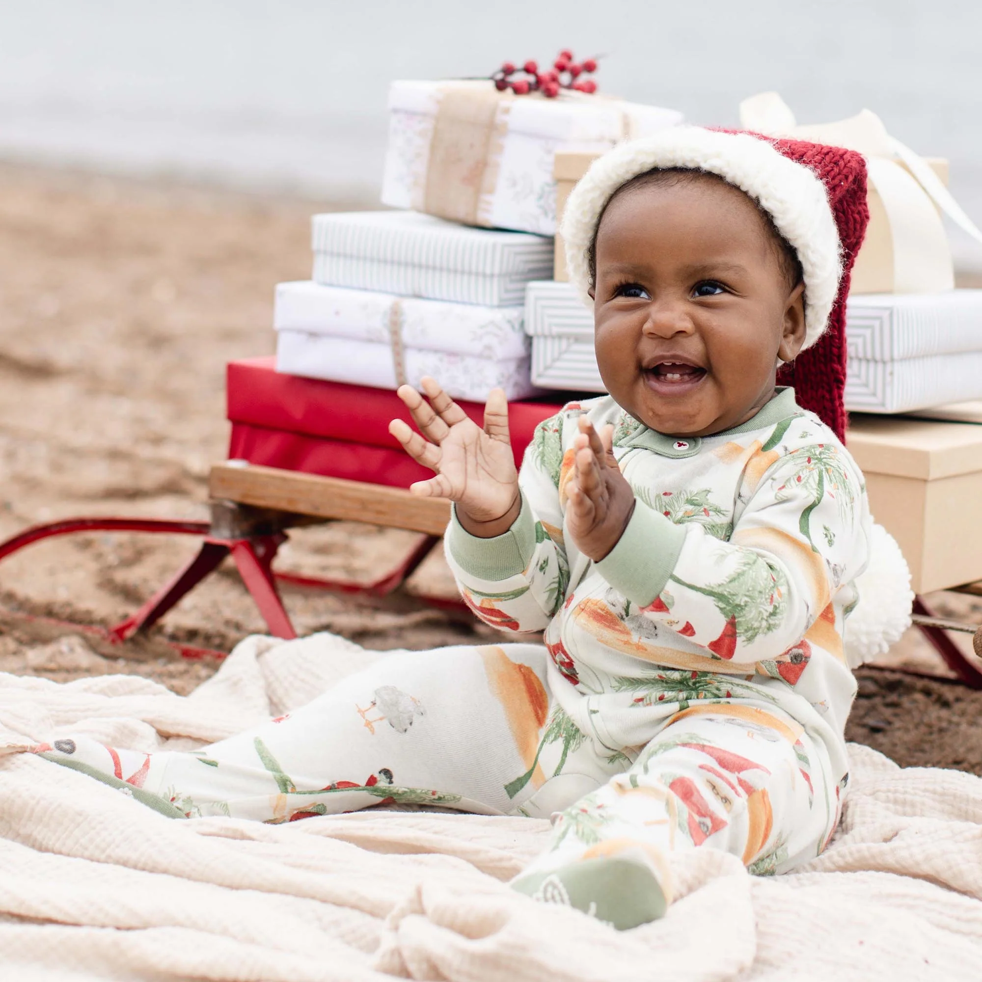 Surfin Santa Matching Family Pajamas - Image 7