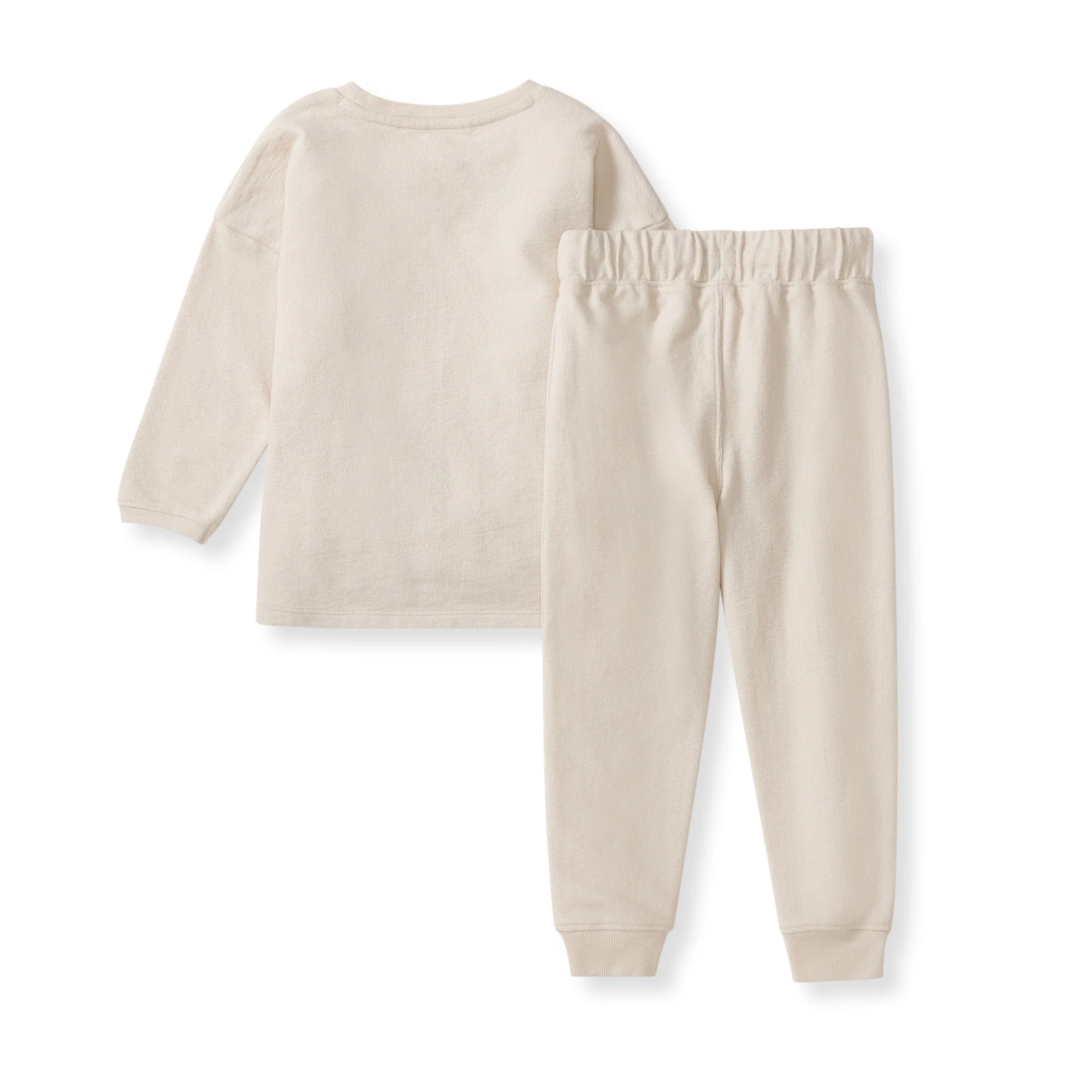 Textured Knit Sweatshirt & Pants Set - Image 3