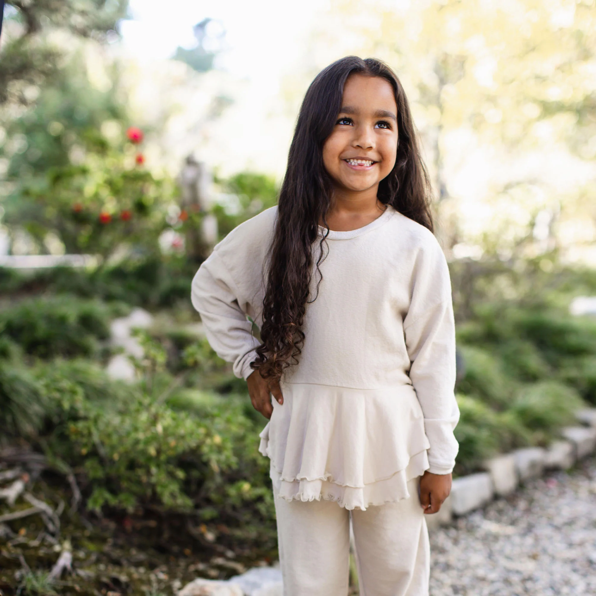 Textured Knit Sweatshirt & Pants Set - Image 6
