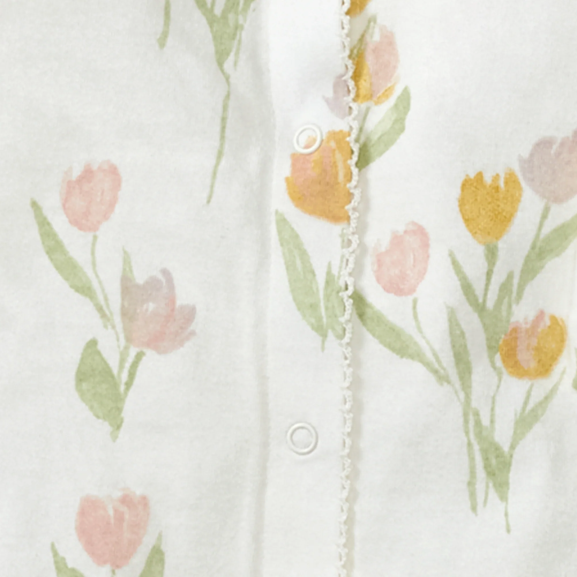 Tulip Fields Baby Girl Jumpsuit & Hat Set - Image 4