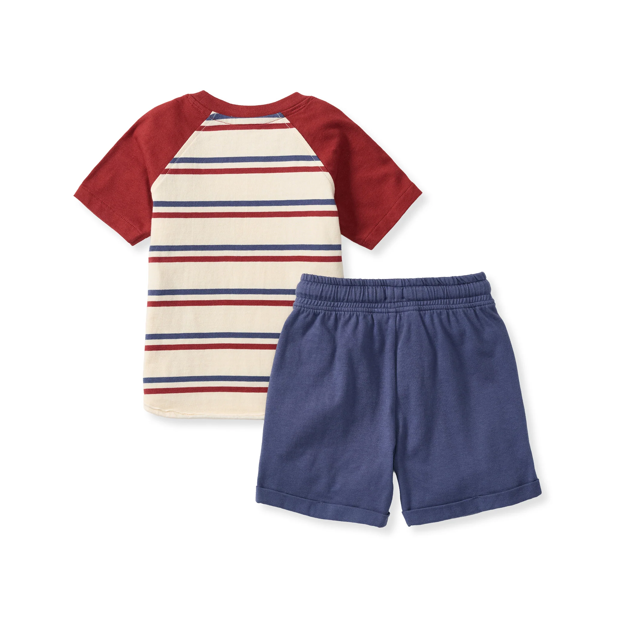 USA Stripe Boy Tee & Shorts Set - Image 3