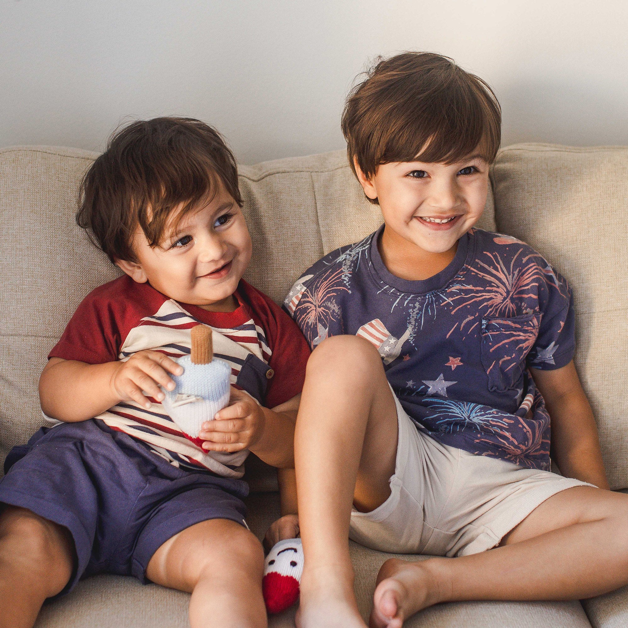 USA Stripe Boy Tee & Shorts Set - Image 6