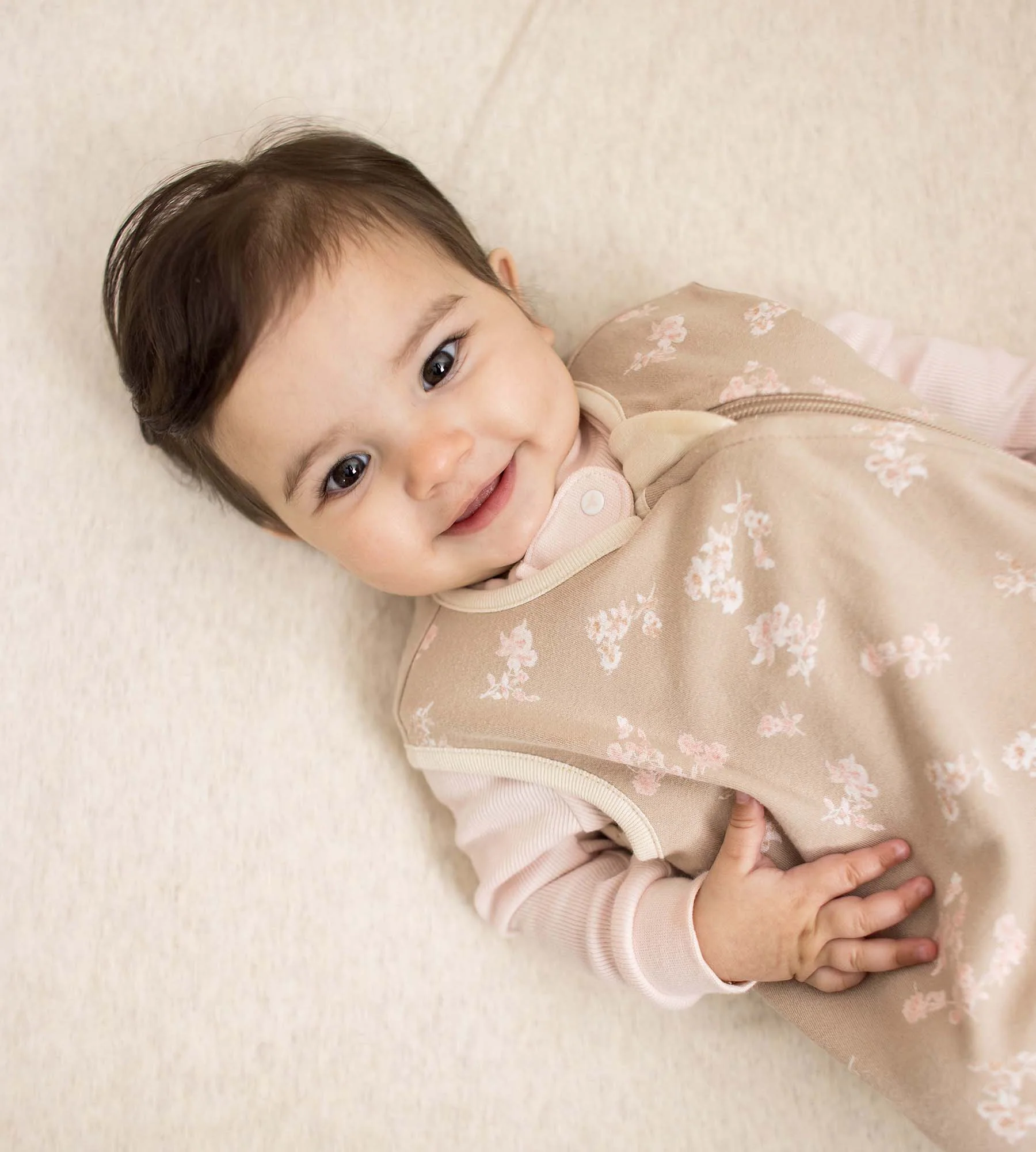 Whimsical Floral Organic Lightweight Beekeeper™ Wearable Baby Blanket - Image 6