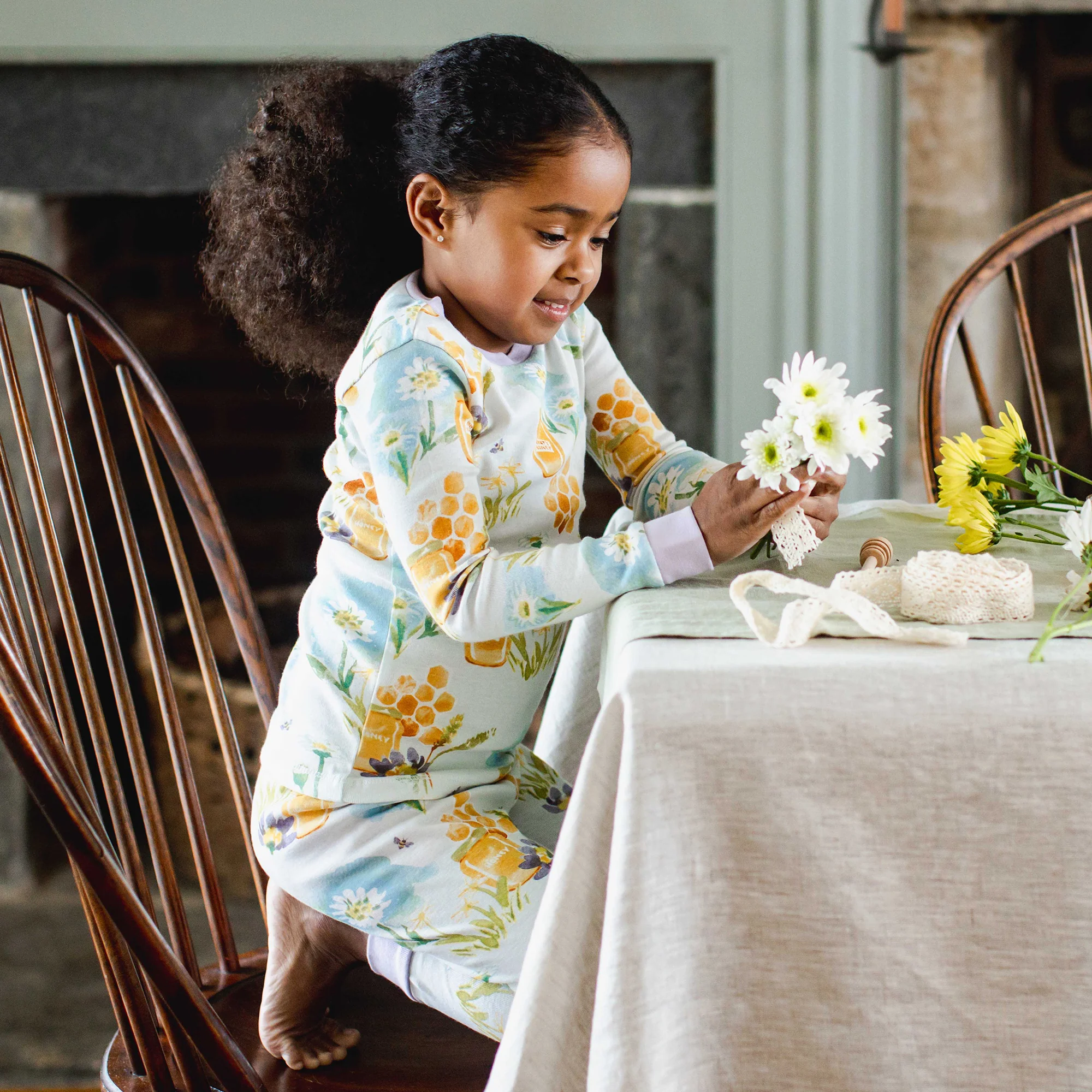Wild Honey Organic Cotton Two-Piece Pajamas - Image 5